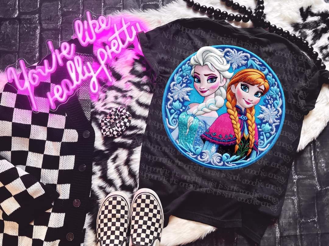 Faux Embroidery Short Sleeve T-Shirt