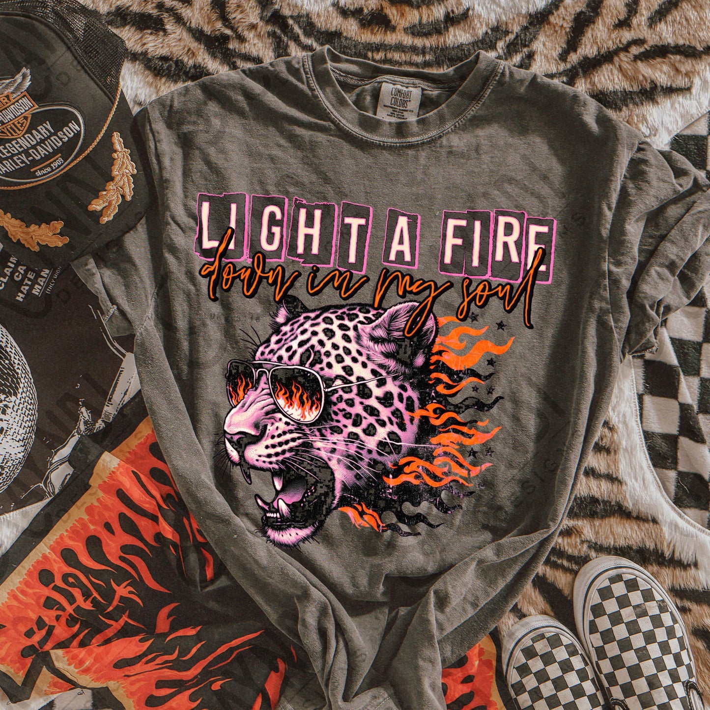 Light a Fire Down in my Soul Luke 3:16 Short Sleeve T-Shirt