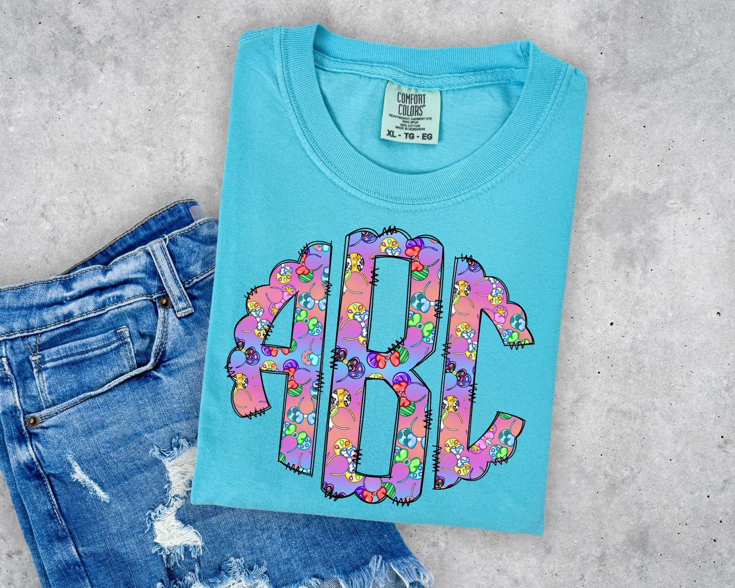 Magical Headbands Monogram Short Sleeve T-Shirt