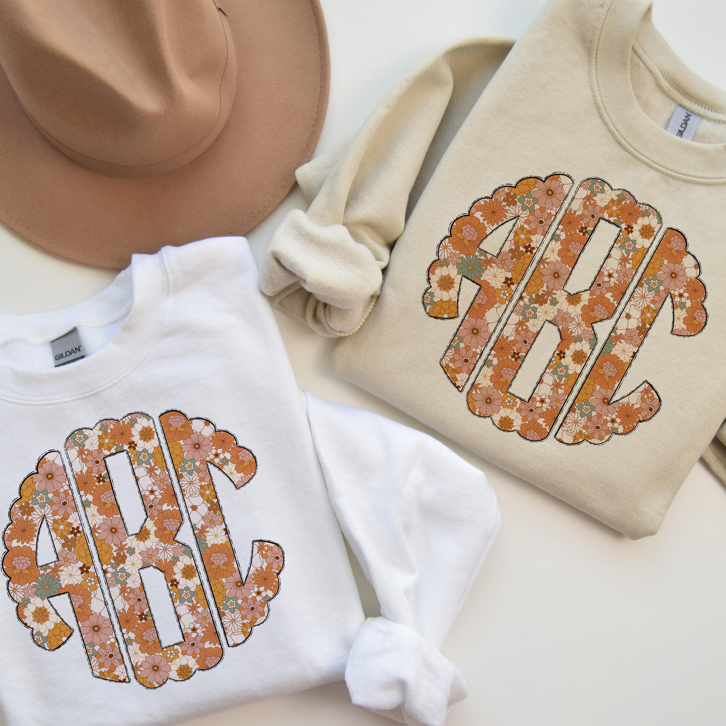 Retro BOHO Monogram Short Sleeve T-Shirt