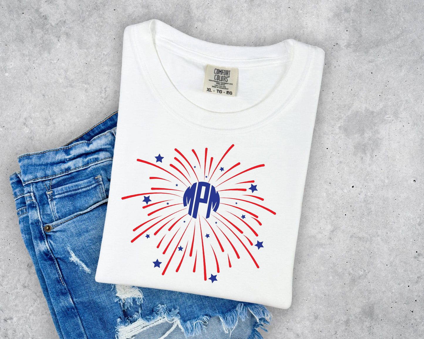 Personalized Firework Short Sleeve T-Shirt