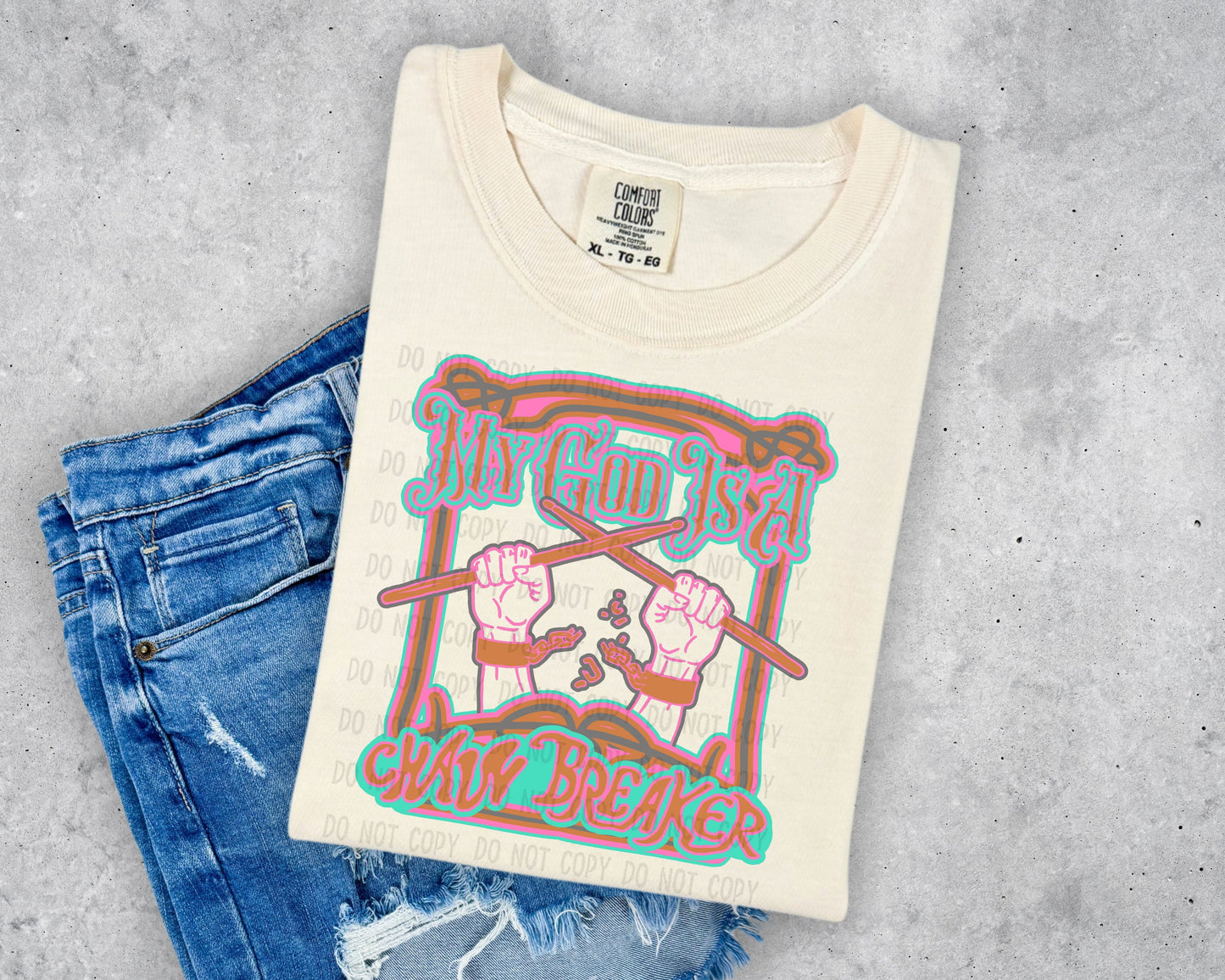 My God is a Chain Breaker Short Sleeve T-Shirt