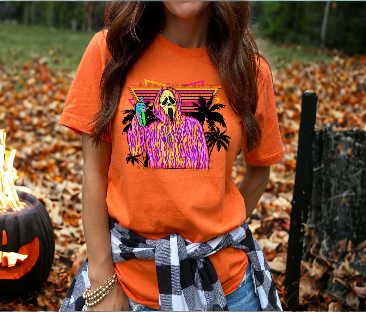 Ghost Face Scream with Palm Trees T-Shirt and Sweatshirt