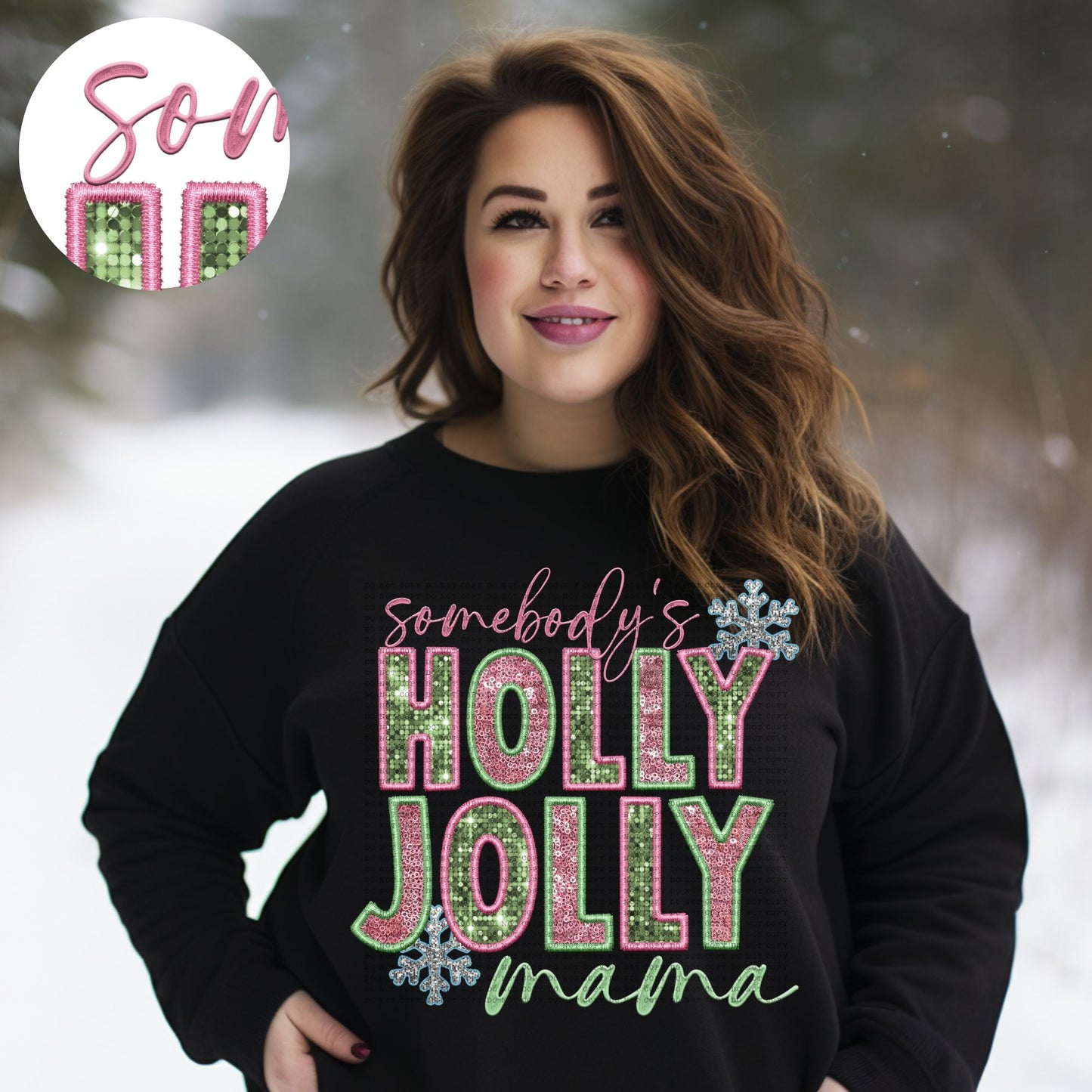 Somebodys Holly Jolly Mama