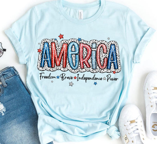 America Faux Glitter