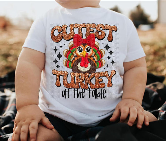 KIDS Cutest Turkey At The Table (Girl)