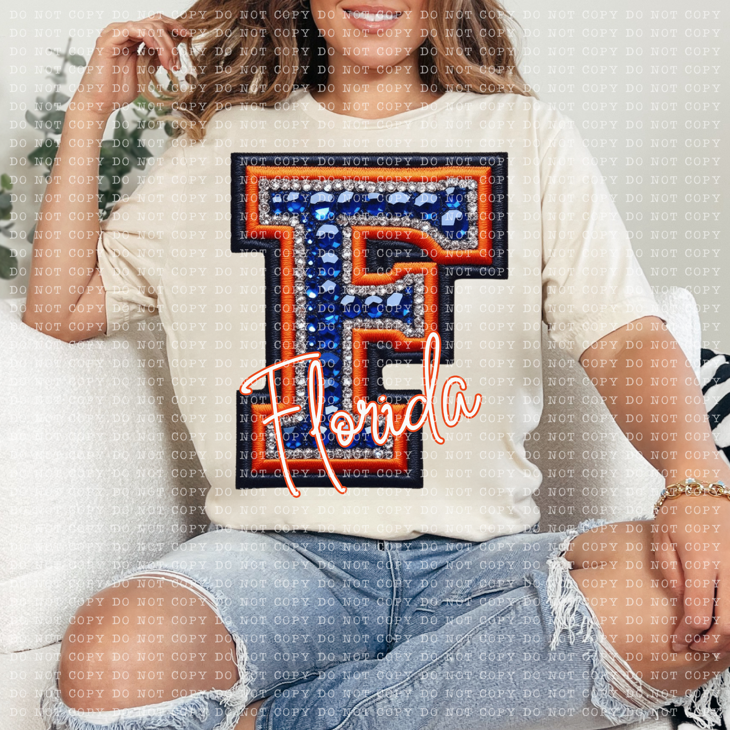 Rhinestone Florida Gators Game Day Short Sleeve T-Shirt