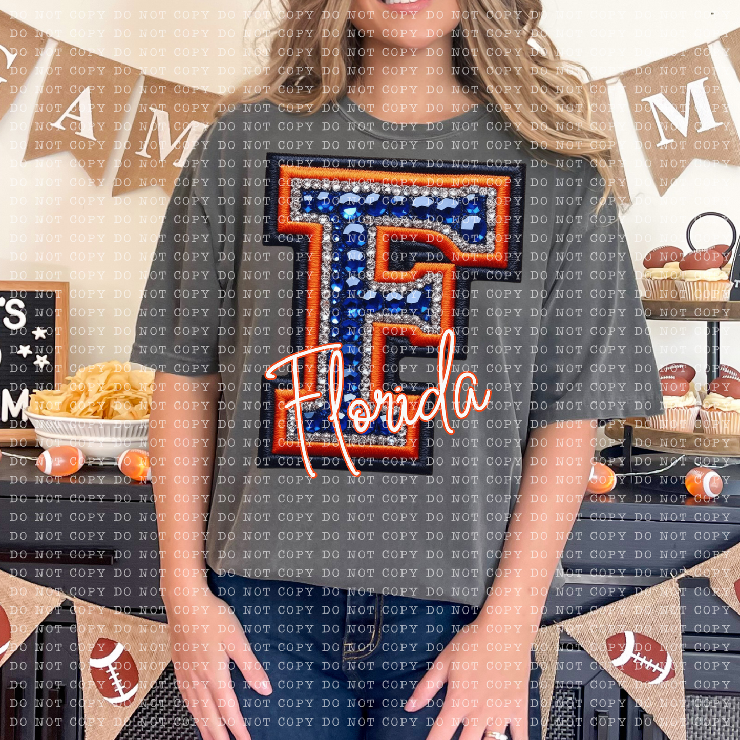 Rhinestone Florida Gators Game Day Short Sleeve T-Shirt