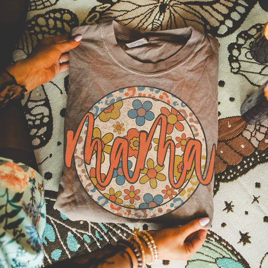 BOHO Floral Mama Short Sleeve T-Shirt