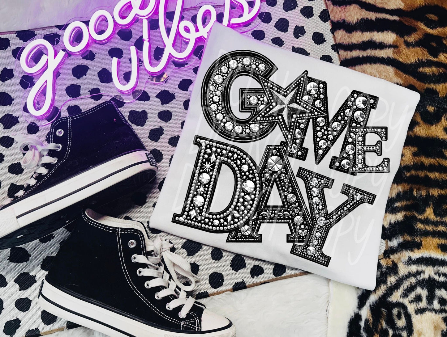 Rhinestone Game Day Star Short Sleeve T-Shirt